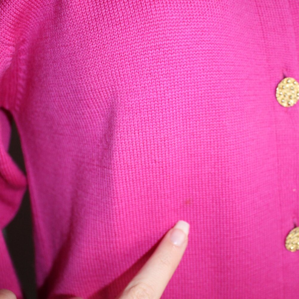 Pink Merino Wool Ballantyne Sweater - Picture 4 of 7